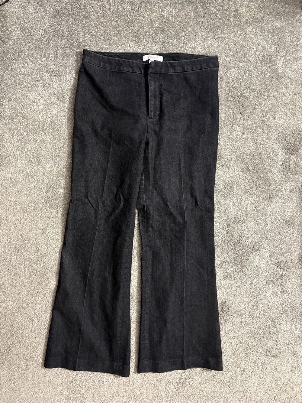 Ellen Tracy Black Flare Wide-Leg Jeans